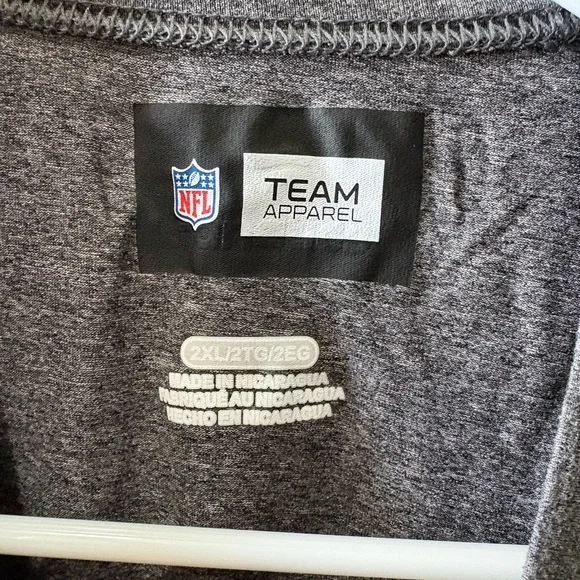 Team Apparel Heather Gray MN Vikings NFL T-Shirt - Picture 2 of 3
